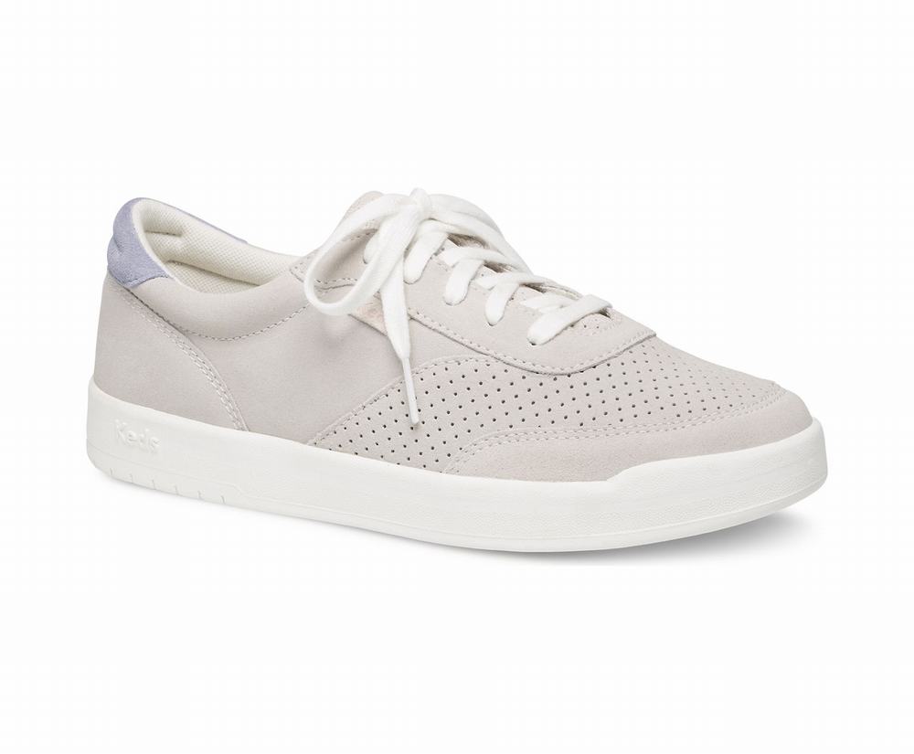 Women's Keds Match Point Suede Sneakers Grey 5671489TE - South Africa